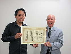 写真 神矢理事長(左)、竹田理事長(右)